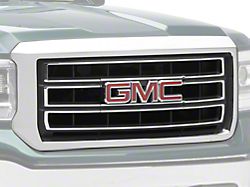 GM Grille; Without All Terrain Package and Z71 Package; Assembly (14-15 Sierra 1500)