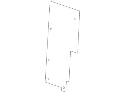 GM Grille Air Deflector; Right; Radiator Support Baffle (14-15 Sierra 1500)
