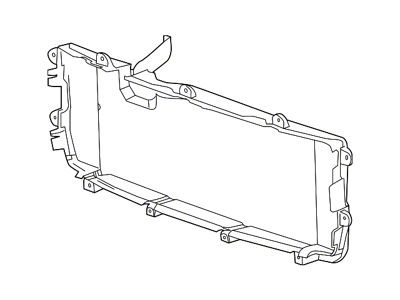 GM Grille Mounting Panel; Inner; Without Towing Package (14-15 Sierra 1500)