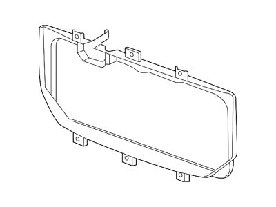 GM Grille Mounting Panel; Without Towing Package (16-18 Sierra 1500)