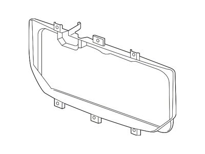 GM Grille Mounting Panel; With Towing Package (16-18 Sierra 1500)