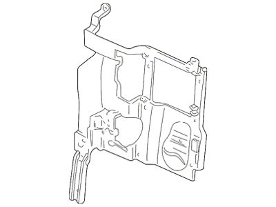 GM Headlight Mounting Panel; Driver Side (03-06 Sierra 1500)