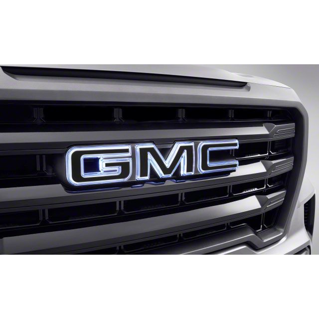 Gm Sierra 1500 Illuminated Front Grille Emblem With Tailgate Emblem