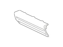 GM Front License Plate Mount Trim Cover; Anthracite (14-15 Sierra 1500)