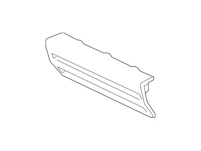 GM Front License Plate Mount Trim Cover; Anthracite (14-15 Sierra 1500)