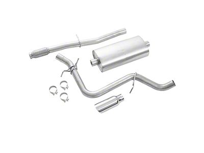 GM Performance Single Exhaust System with Polished Tip; Side Exit (19-25 5.3L Sierra 1500)