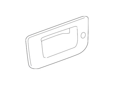 GM Tailgate Handle Bezel; With Locking Tailgate; Without Rear View Camera (07-13 Sierra 1500)