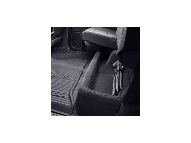GM Under Seat Storage Organizer; Black (19-24 Sierra 1500 Double Cab)