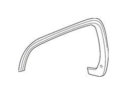 GM Wheel Arch Molding; Front Right (16-18 Sierra 1500)