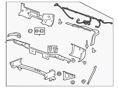 GM Bumper Assembly; Rear; Without Rear Object Sensor; Chrome (11-14 Sierra 2500 HD)