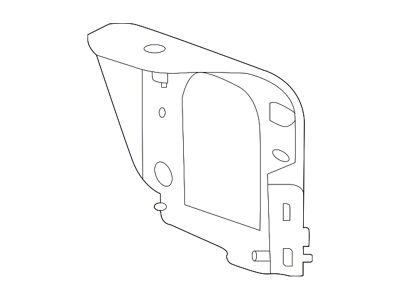 GM Bumper Bracket; Front Left (2020 Sierra 2500 HD)