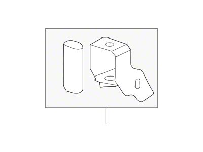 GM Bumper Bracket Kit; Front Left (11-14 Sierra 2500 HD)