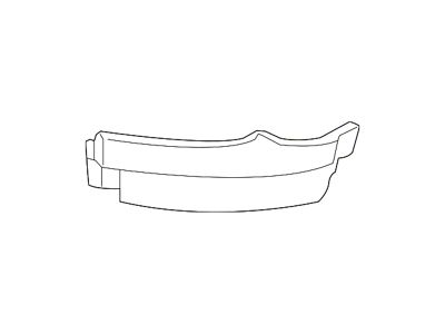 GM Front Bumper to Body Filler Panel; Passenger Side; Primed (15-19 Sierra 2500 HD)