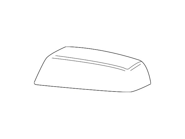 GM Mirror Cover; Passenger Side; Primed (15-19 Sierra 2500 HD)