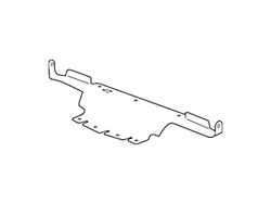 GM Grille Air Deflector; Lower Air Baffle (07-10 Sierra 2500 HD)