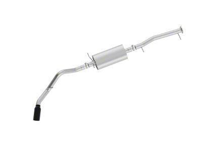 GM Single Exhaust System with Black Tip; Side Exit (20-23 6.6L Gas Sierra 2500 HD)