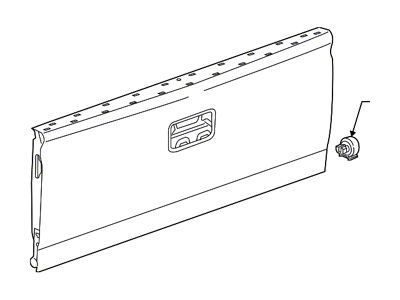 GM Tailgate Panel; USA Built; Shell; Without Camera (15-19 Sierra 2500 HD)