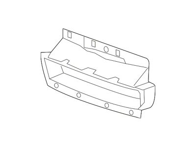 GM Bumper to Body Filler Panel; Front (15-19 Sierra 3500 HD)