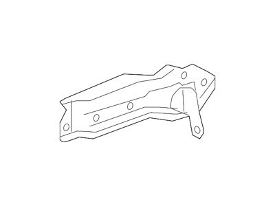 GM Fender Brace; Front Left; Rear Upper Bracket (15-19 Sierra 3500 HD)