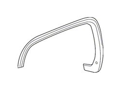 Wheel Arch Molding; Front Left (15-19 Sierra 3500 HD)