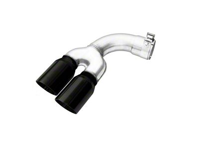 GM Direct Fit Exhaust Tips; 3.75-Inch; Black Chrome (19-25 2.7L Silverado 1500)
