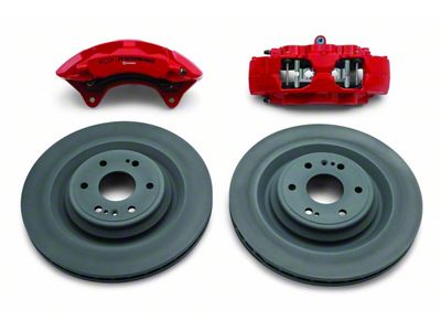 GM Brembo Front Big Brake Kit; Red Calipers (14-18 Silverado 1500)