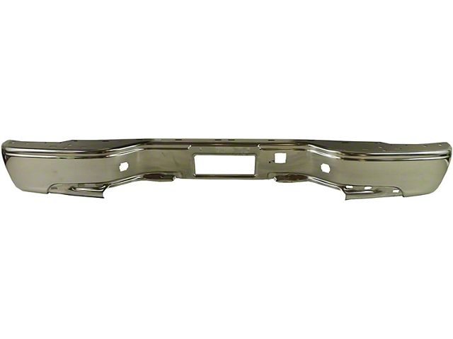 GM Bumper Cover; Rear; Chrome (99-04 Silverado 1500)