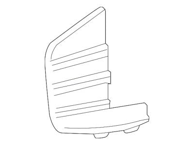 GM Bumper Cover Molding; Front Left; 2nd Design; From 09-28-18 (19-24 Silverado 1500)