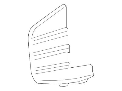 GM Bumper Cover Molding; Front Right; 2nd Design; From 09-28-18 (19-24 Silverado 1500)