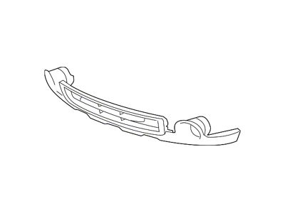 GM Bumper Deflector; Front; With Tow Hook Holes; Primered (09-13 Silverado 1500)