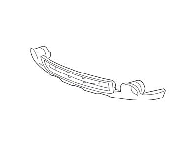 GM Bumper Deflector; Front; Without Tow Hook Holes; Silver (09-13 Silverado 1500)