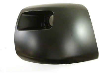 GM Front Bumper Impact Bar End Cap with Fog Light Opening; Passenger Side; Primed (07-13 Silverado 1500)