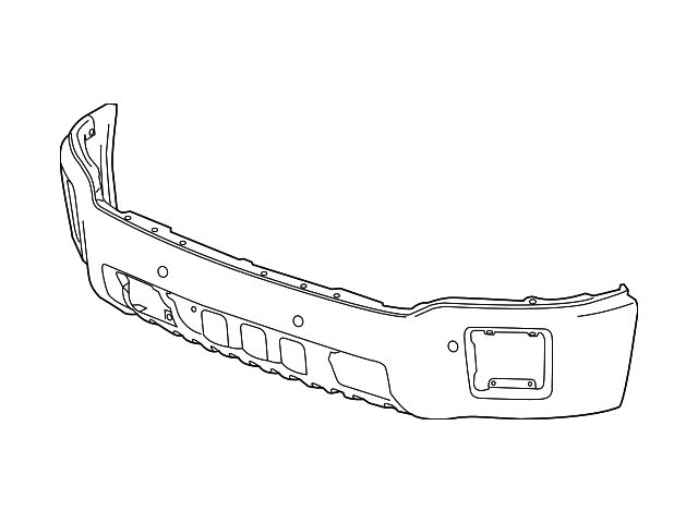 GM Front Bumper Face Bar with Fog Light Openings (14-15 Silverado 1500)