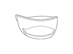 GM Bumper Insert; Rear Right; Corner Step Housing; Without Step Pad (14-18 Silverado 1500)