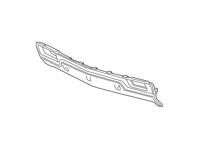 GM Bumper to Body Filler Panel; Front; Without Impact Bar Skid Plate; With Tow Hook (14-15 Silverado 1500)