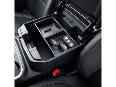 GM Center Console Organizer Tray; Black (19-25 Silverado 1500)