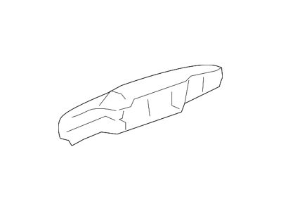 GM Exterior Door Handle; Front Right; Without Key Hole; Smooth; Plastic; Black (07-13 Silverado 1500)