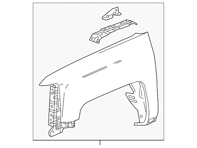 GM Fender; Front Right; Assembly (14-18 Silverado 1500)