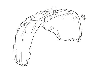 GM Fender Liner; Left (19-25 Silverado 1500)