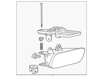 GM Fog Light Assembly; Passenger Side (99-02 Silverado 1500)