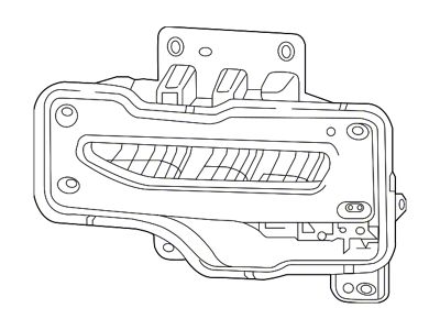 GM Fog Light Assembly; Driver Side (16-18 Silverado 1500)