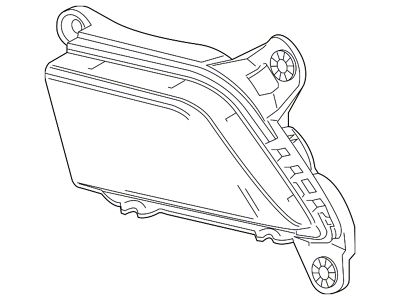 GM Fog Light Assembly; Driver Side (19-21 Silverado 1500)