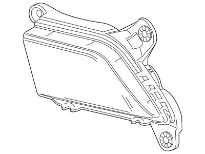 GM Fog Light Assembly; Passenger Side (19-21 Silverado 1500)