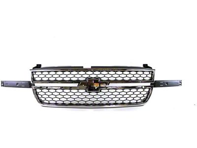 GM Grille; Bright; Assemby (03-06 Silverado 1500)