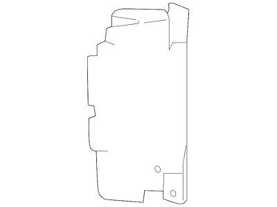 GM Grille Air Deflector; Right; Side Baffle (07-13 Silverado 1500)