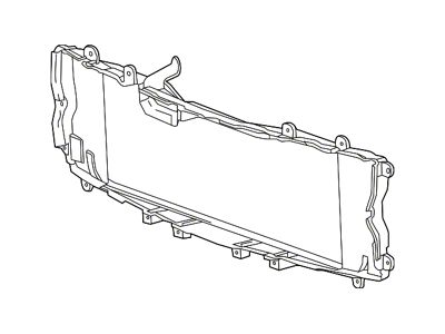 GM Grille Mounting Panel; Without Towing Package (14-18 Silverado 1500)