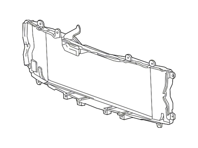 GM Grille Mounting Panel; Without Towing Package (14-18 Silverado 1500)