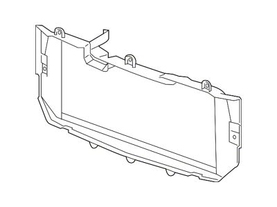 GM Grille Mounting Panel; Without Towing Package (14-18 Silverado 1500)