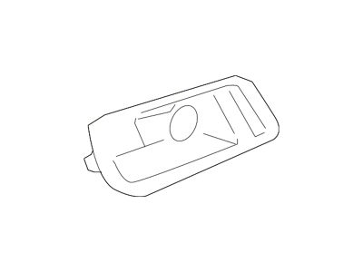 GM Interior Door Handle; Front Left; Inside; Black and Chrome (07-13 Silverado 1500)