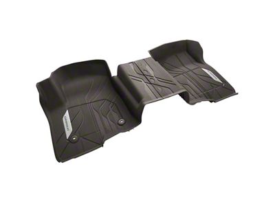 GM Interlocking All-Weather Front Floor Liner with Chevrolet Logo; Dark Atmosphere (19-25 Silverado 1500 Crew Cab)